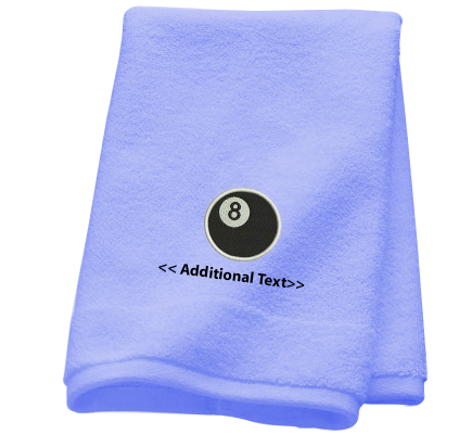 Personalised 8 Ball Sports Towels Terry Cotton Towel